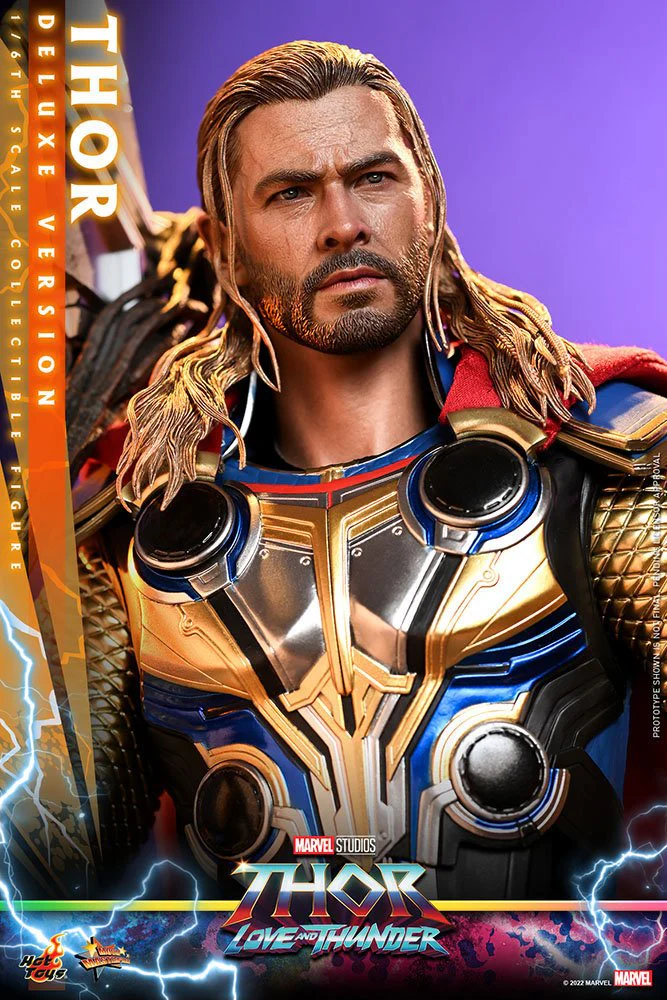 HOT TOYS - Marvel - Thor Love and Thunder Masterpiece 1:6 Action Doll Thor (DeLuxe Ver)  MMS656 - Image 14