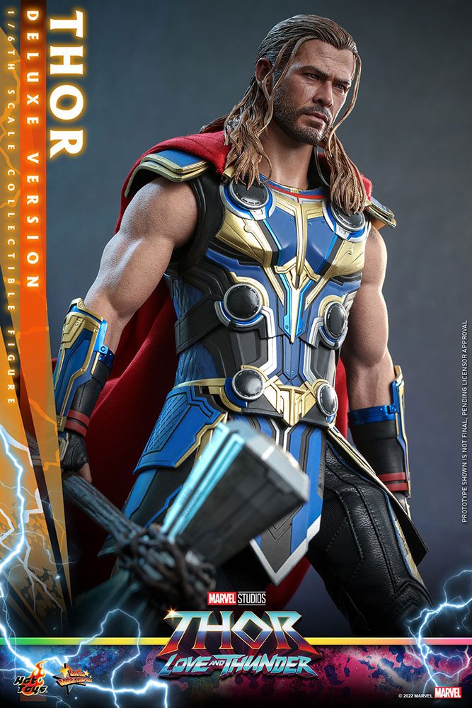 HOT TOYS - Marvel - Thor Love and Thunder Masterpiece 1:6 Action Doll Thor (DeLuxe Ver)  MMS656 - Image 15