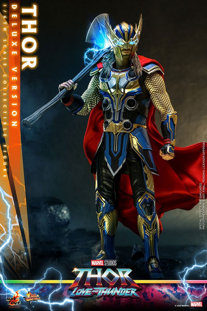 HOT TOYS - Marvel - Thor Love and Thunder Masterpiece 1:6 Action Doll Thor (DeLuxe Ver)  MMS656 - Image 9