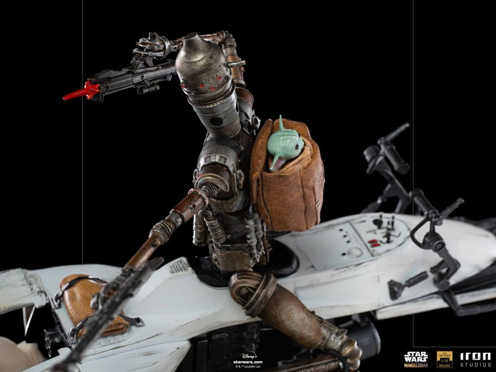 IRON STUDIO - Star Wars DeLuxe Art Scale Statue 1:10 IG-1:1 & The Child - Image 3