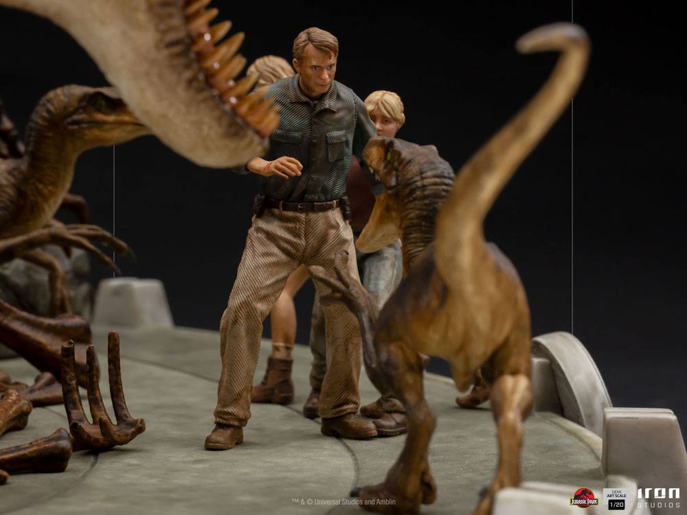 IRON STUDIO - Jurassic Park Demi Art Scale Statue 1:20 The Final Scene - Image 10