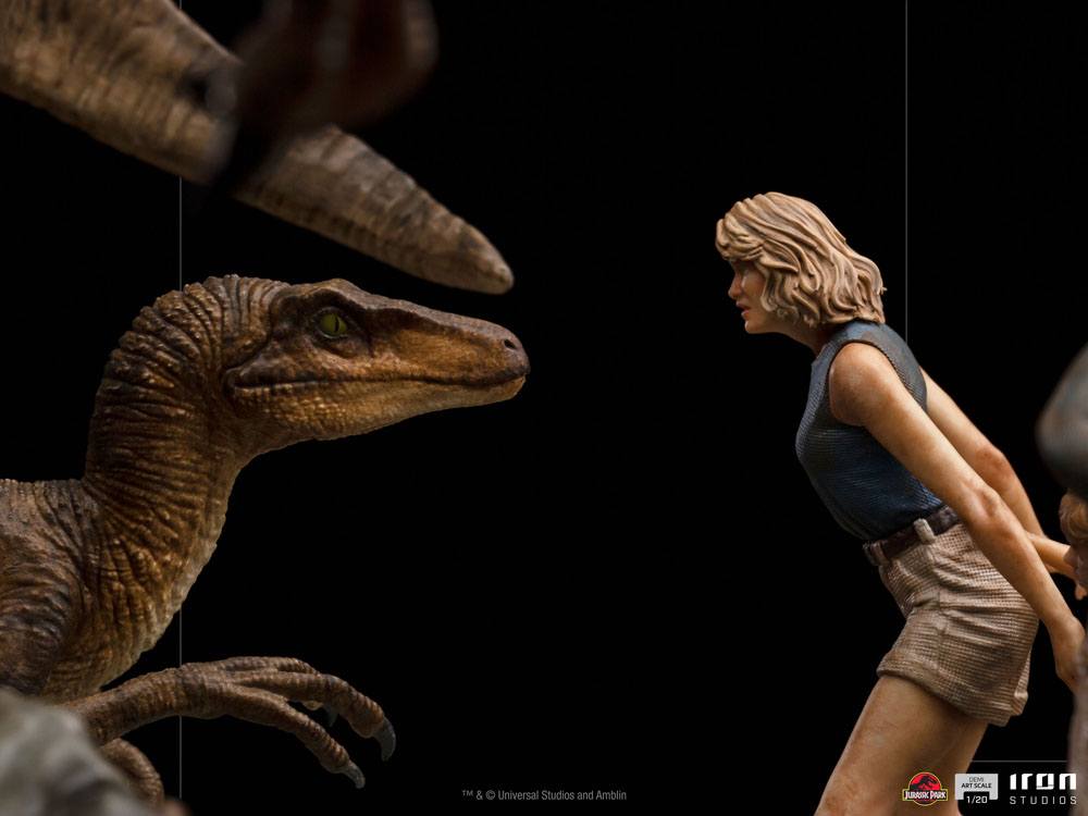 IRON STUDIO - Jurassic Park Demi Art Scale Statue 1:20 The Final Scene - Image 12