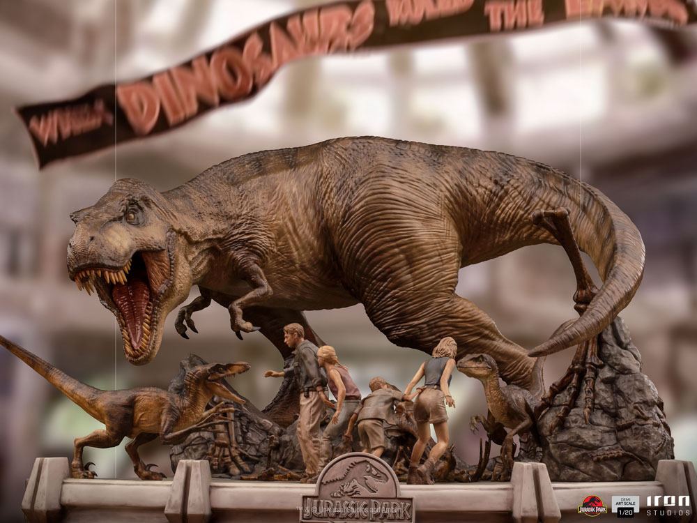 IRON STUDIO - Jurassic Park Demi Art Scale Statue 1:20 The Final Scene - Image 13