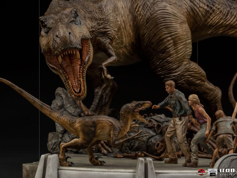 IRON STUDIO - Jurassic Park Demi Art Scale Statue 1:20 The Final Scene - Image 14