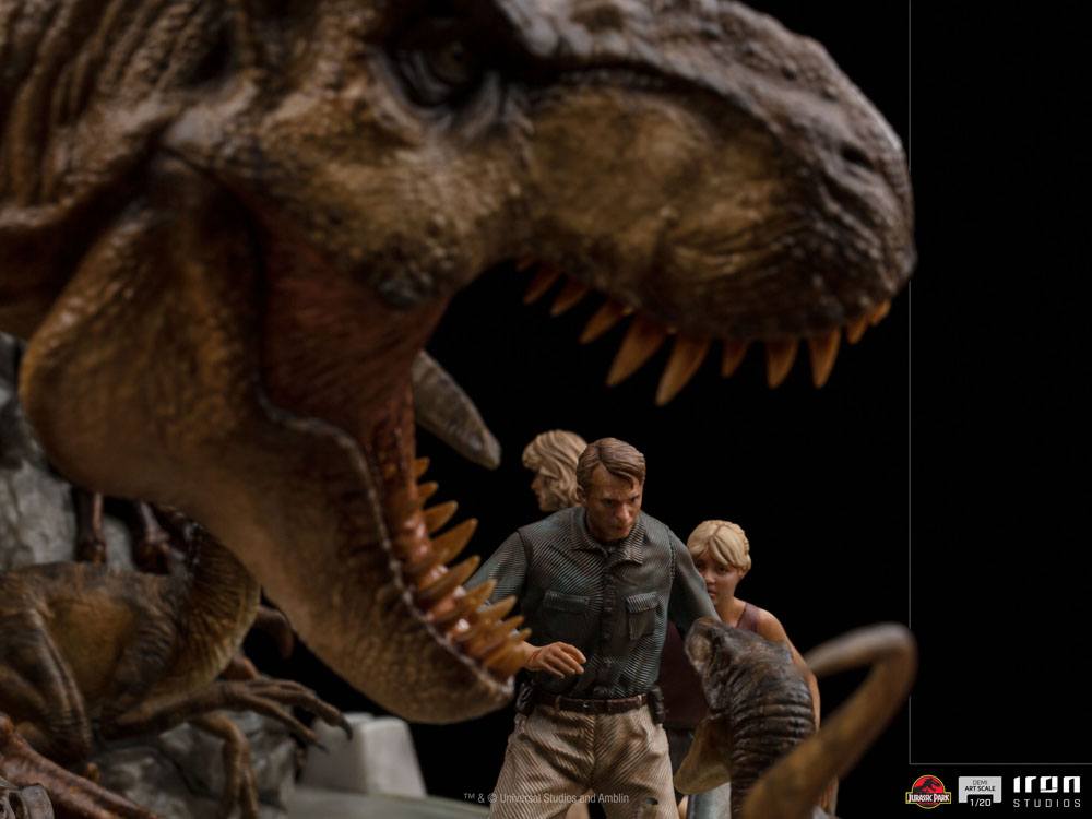 IRON STUDIO - Jurassic Park Demi Art Scale Statue 1:20 The Final Scene - Image 3