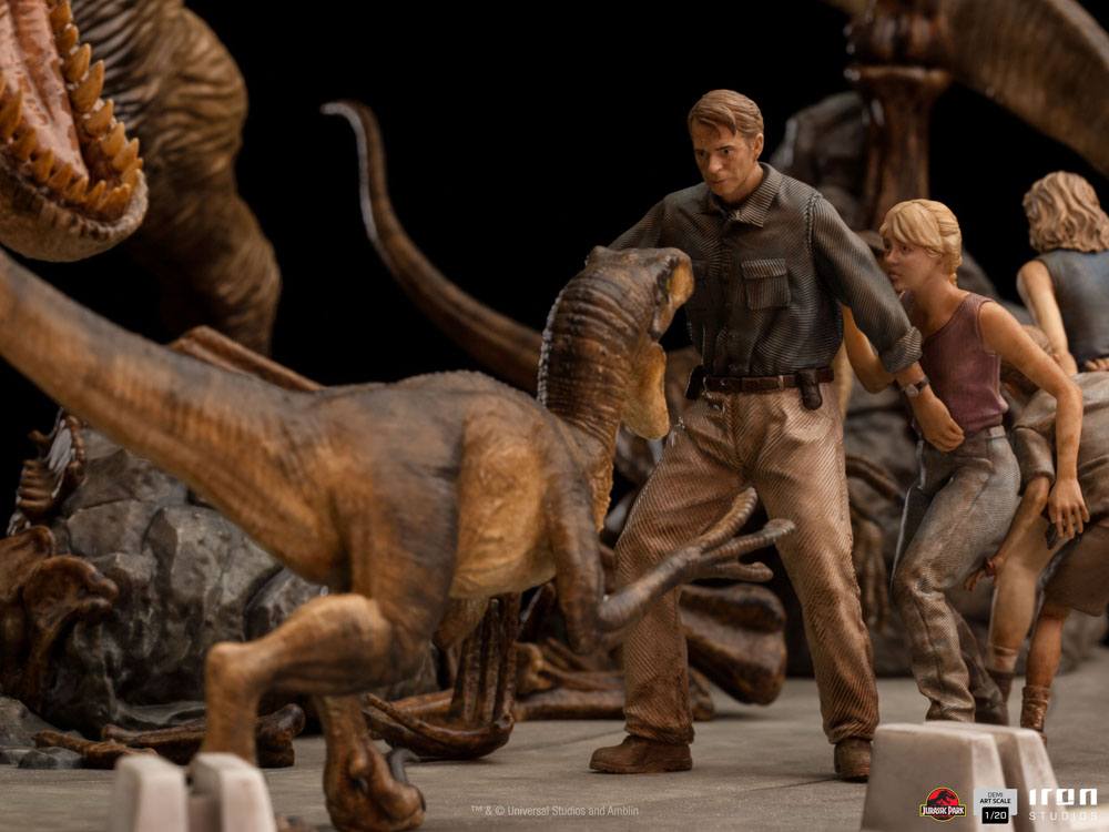 IRON STUDIO - Jurassic Park Demi Art Scale Statue 1:20 The Final Scene - Image 6