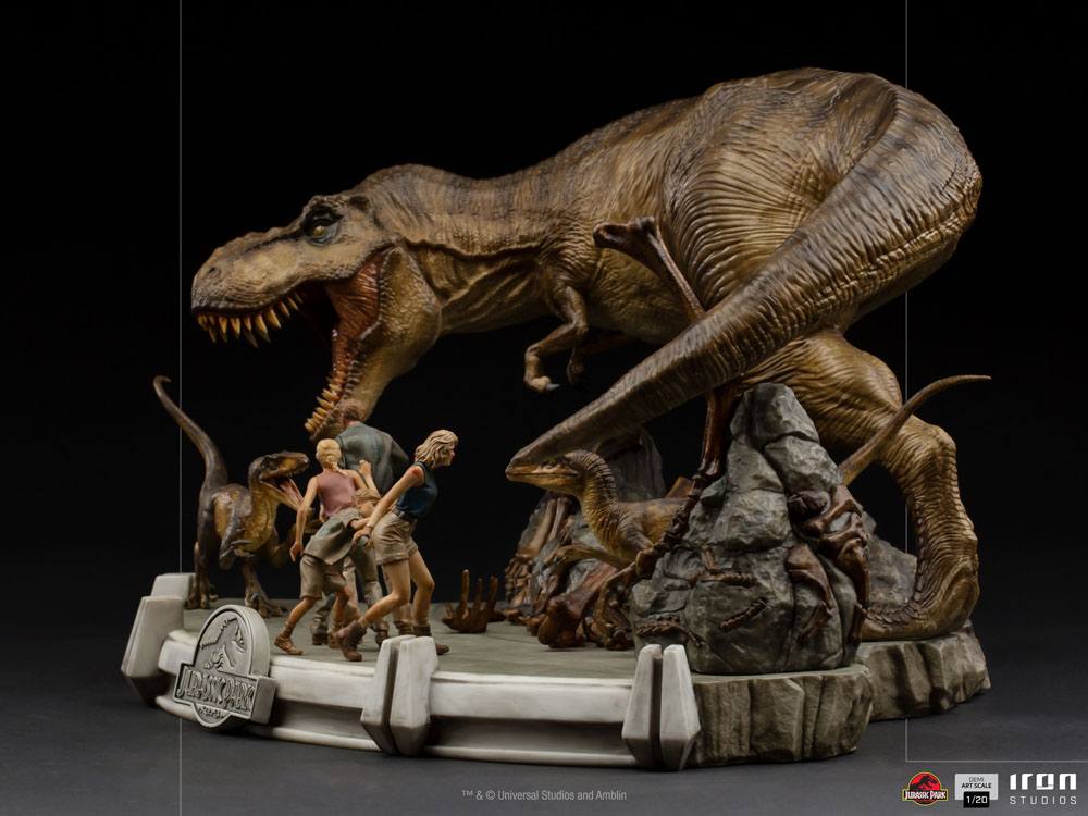 IRON STUDIO - Jurassic Park Demi Art Scale Statue 1:20 The Final Scene - Image 7