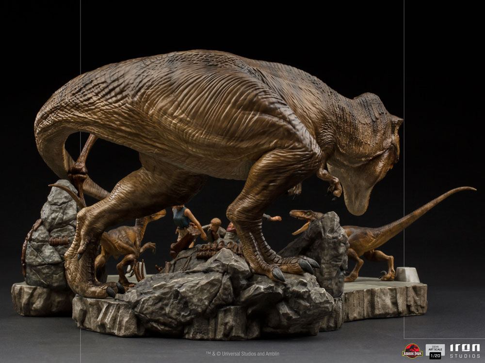 IRON STUDIO - Jurassic Park Demi Art Scale Statue 1:20 The Final Scene - Image 8