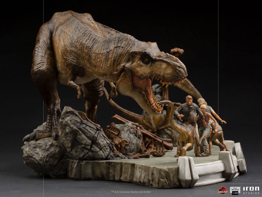 IRON STUDIO - Jurassic Park Demi Art Scale Statue 1:20 The Final Scene - Image 9