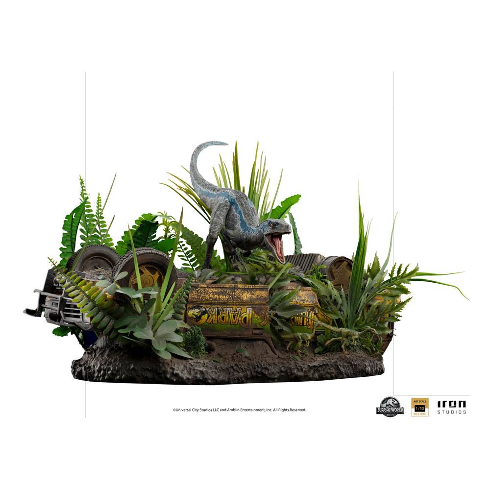 IRON STUDIOS - Jurassic World Fallen Kingdom Deluxe Art Scale Statue 1/10 Blue - Image 11