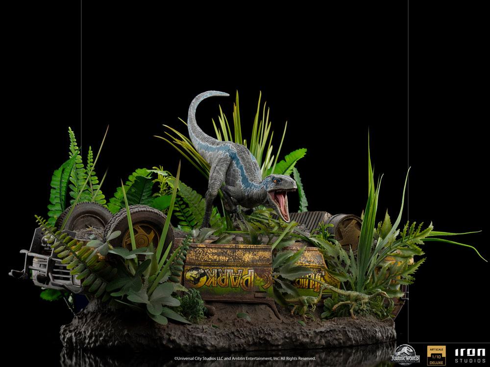 IRON STUDIOS - Jurassic World Fallen Kingdom Deluxe Art Scale Statue 1/10 Blue - Image 15