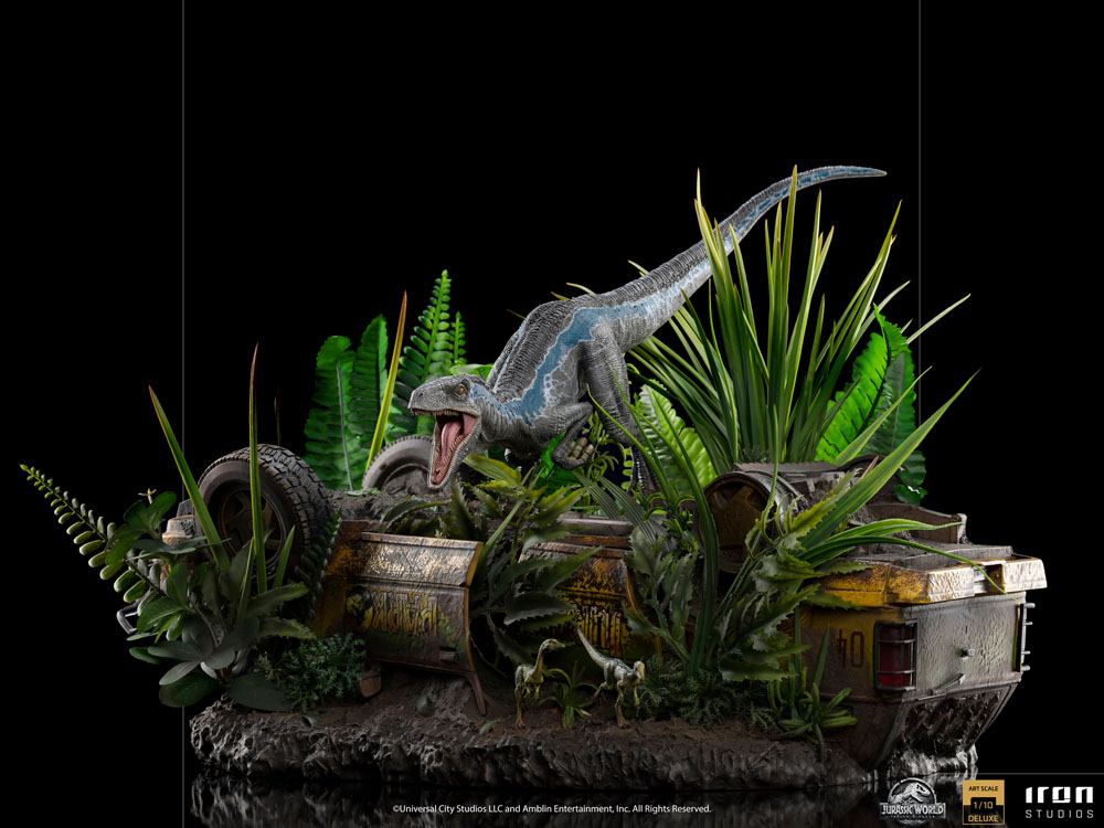IRON STUDIOS - Jurassic World Fallen Kingdom Deluxe Art Scale Statue 1/10 Blue - Image 17