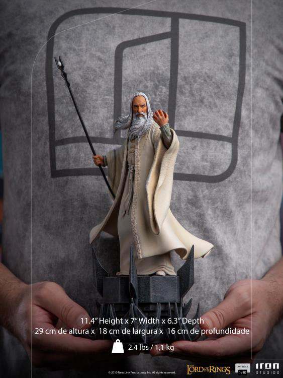 IRON STUDIOS - Lotr saruman 1/10 art statue - Image 4