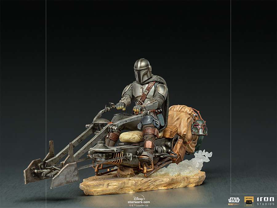 OFFERTA IRON STUDIOS - Mandalorian on speederbike 1/10 - Image 3