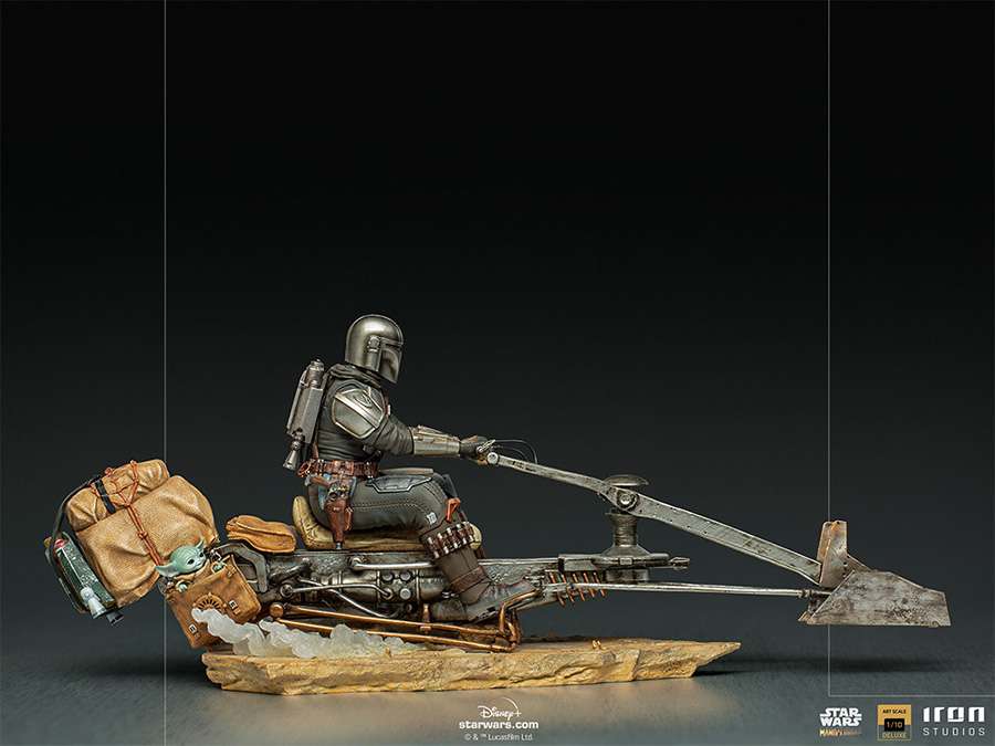OFFERTA IRON STUDIOS - Mandalorian on speederbike 1/10 - Image 4