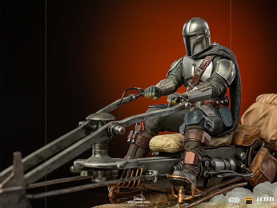 OFFERTA IRON STUDIOS - Mandalorian on speederbike 1/10 - Image 5