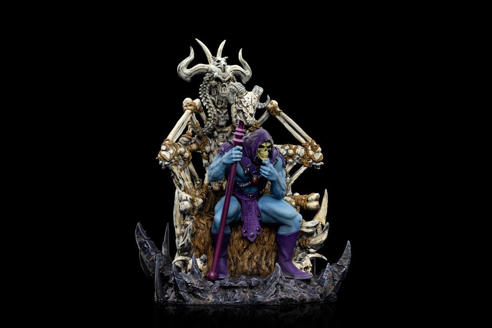 IRON STUDIOS - Masters of the Universe Art Scale Deluxe Statue 1/10 Skeletor on Throne Deluxe - Image 4