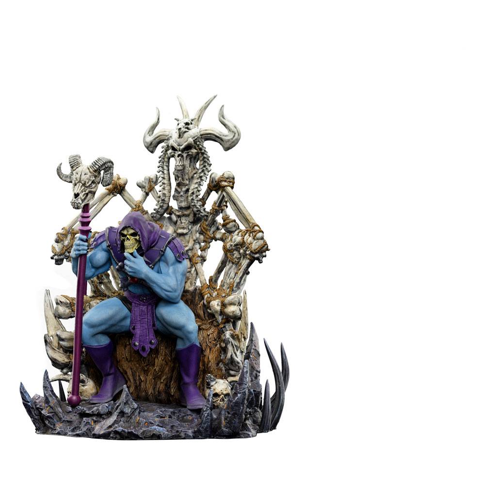 IRON STUDIOS - Masters of the Universe Art Scale Deluxe Statue 1/10 Skeletor on Throne Deluxe - Image 6