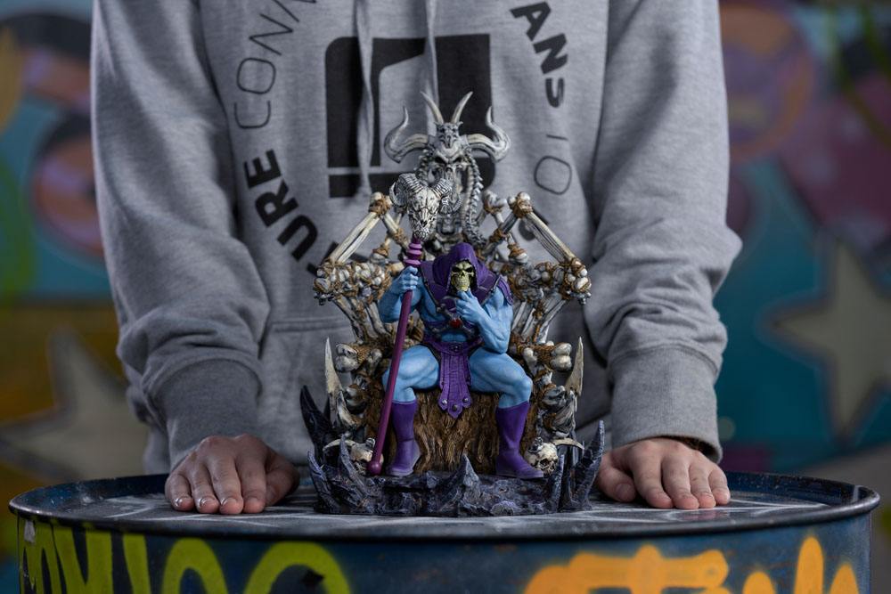 IRON STUDIOS - Masters of the Universe Art Scale Deluxe Statue 1/10 Skeletor on Throne Deluxe - Image 7
