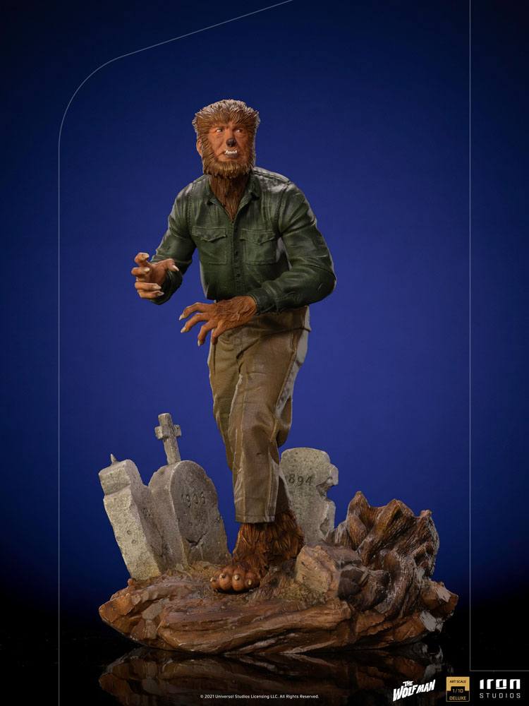 OFFERTA IRON STUDIOS - Universal Monsters Deluxe Art Scale Statue 1/10 The Wolf Man - Image 4