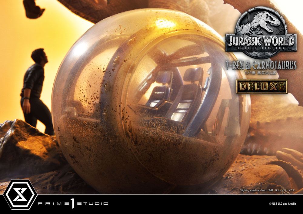 PRIME 1 STUDIOS - Jurassic World Fallen Kingdom Statue 1:15 T-Rex & Carnotaurus DeLuxe Ver - Image 16