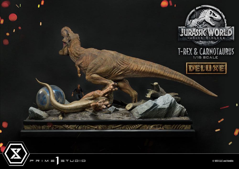 PRIME 1 STUDIOS - Jurassic World Fallen Kingdom Statue 1:15 T-Rex & Carnotaurus DeLuxe Ver - Image 17