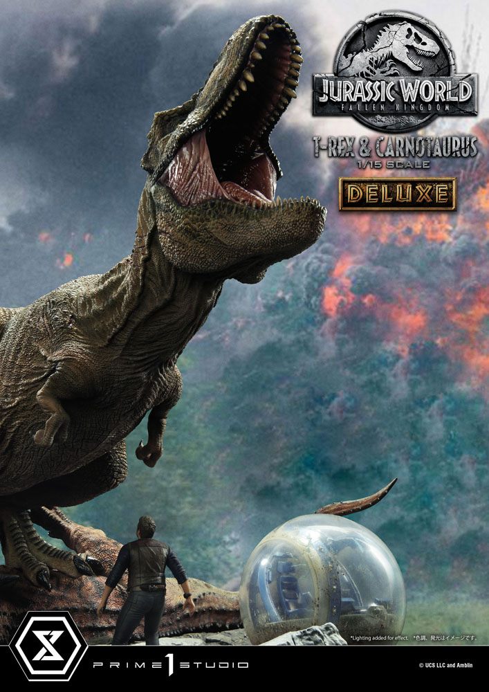 PRIME 1 STUDIOS - Jurassic World Fallen Kingdom Statue 1:15 T-Rex & Carnotaurus DeLuxe Ver - Image 19