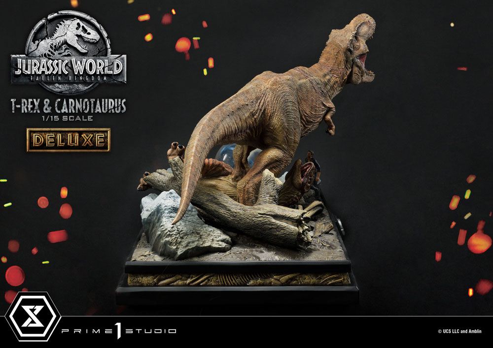 PRIME 1 STUDIOS - Jurassic World Fallen Kingdom Statue 1:15 T-Rex & Carnotaurus DeLuxe Ver - Image 20