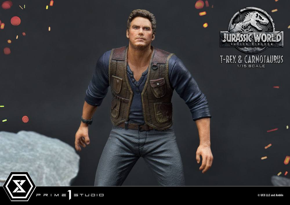 PRIME 1 STUDIOS - Jurassic World Fallen Kingdom Statue 1:15 T-Rex & Carnotaurus DeLuxe Ver - Image 23