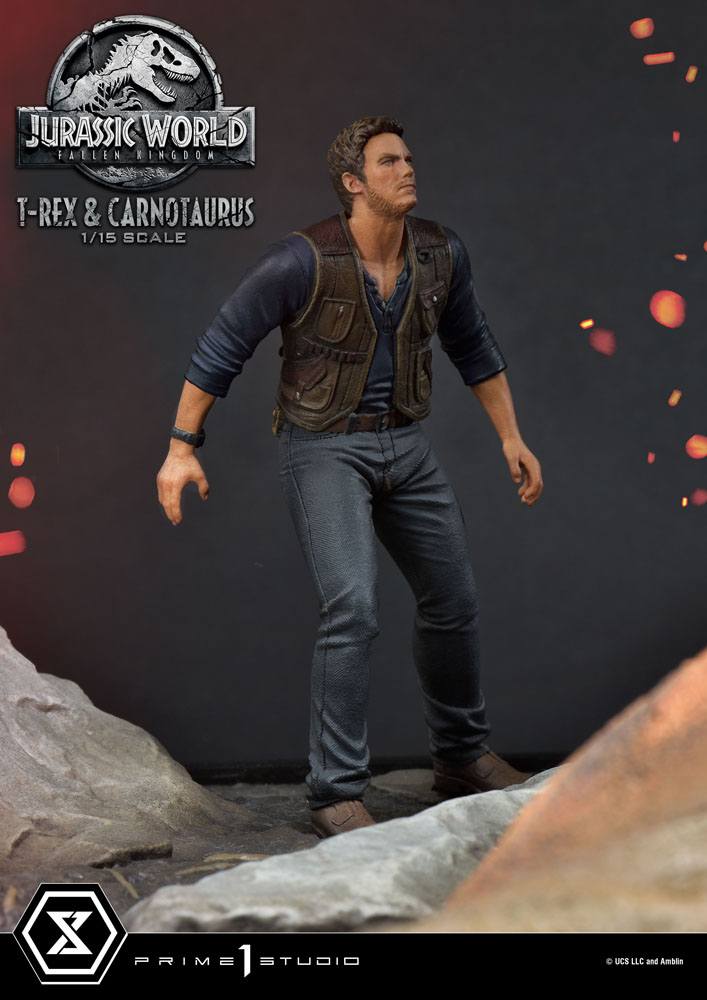 PRIME 1 STUDIOS - Jurassic World Fallen Kingdom Statue 1:15 T-Rex & Carnotaurus DeLuxe Ver - Image 24