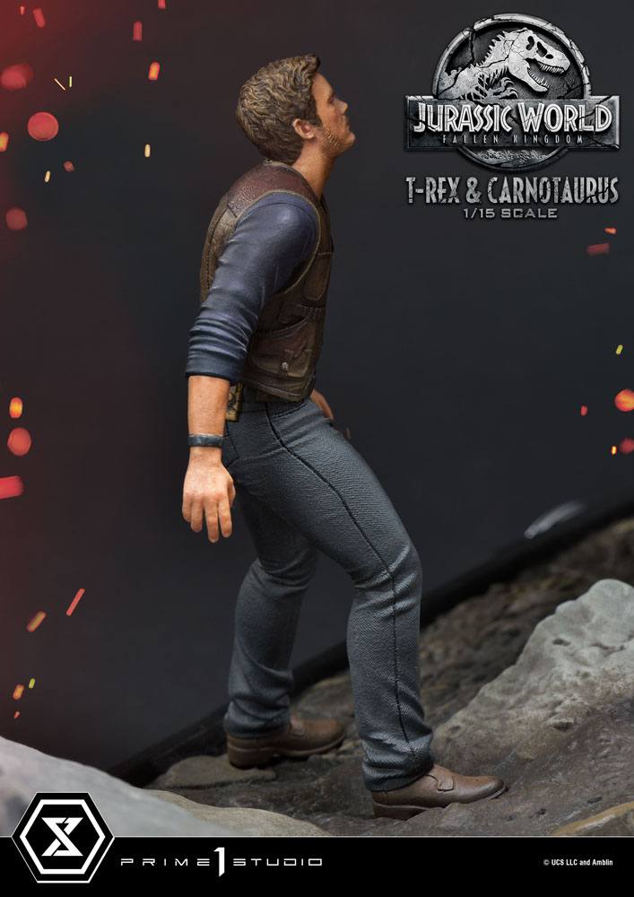 PRIME 1 STUDIOS - Jurassic World Fallen Kingdom Statue 1:15 T-Rex & Carnotaurus DeLuxe Ver - Image 26