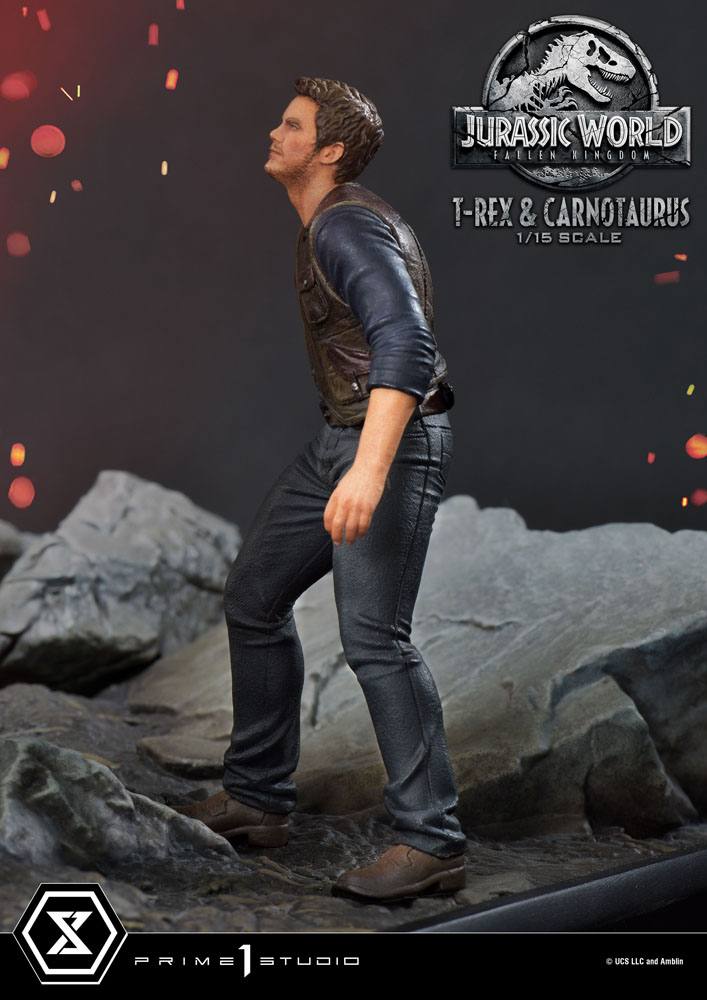 PRIME 1 STUDIOS - Jurassic World Fallen Kingdom Statue 1:15 T-Rex & Carnotaurus DeLuxe Ver - Image 27