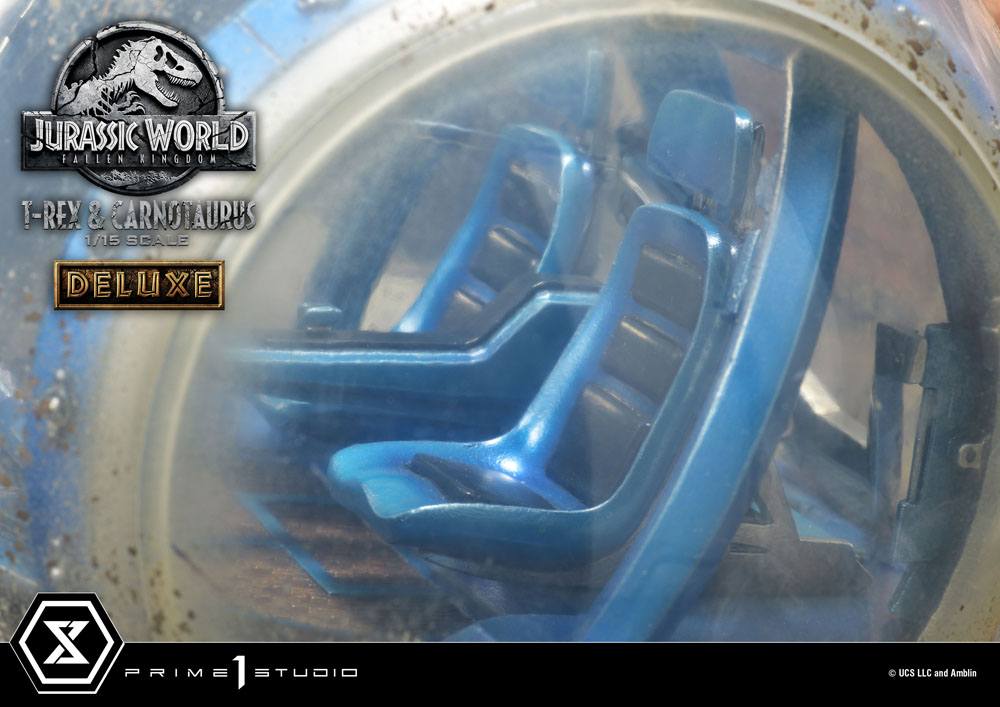 PRIME 1 STUDIOS - Jurassic World Fallen Kingdom Statue 1:15 T-Rex & Carnotaurus DeLuxe Ver - Image 5