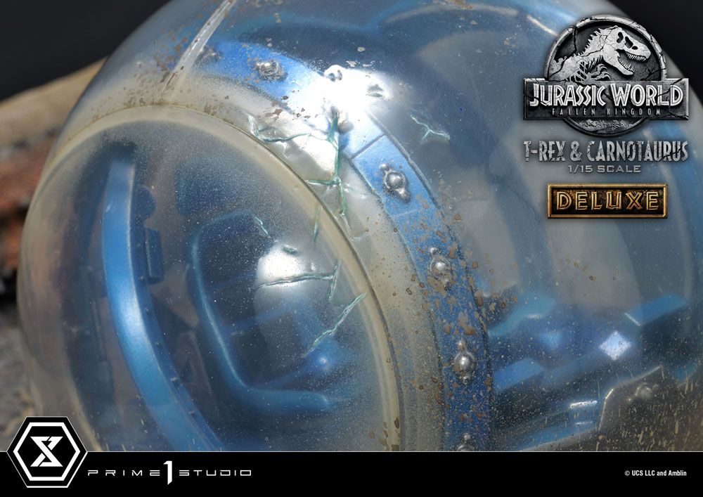 PRIME 1 STUDIOS - Jurassic World Fallen Kingdom Statue 1:15 T-Rex & Carnotaurus DeLuxe Ver - Image 6