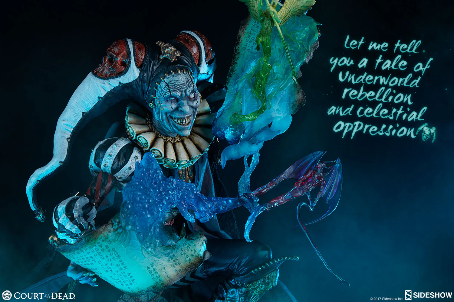 SIDESHOW - Court of The Dead - Malavestros Deaths Chronicler Fool - 1:4 Premium Format EXCLUSIVE - Image 3