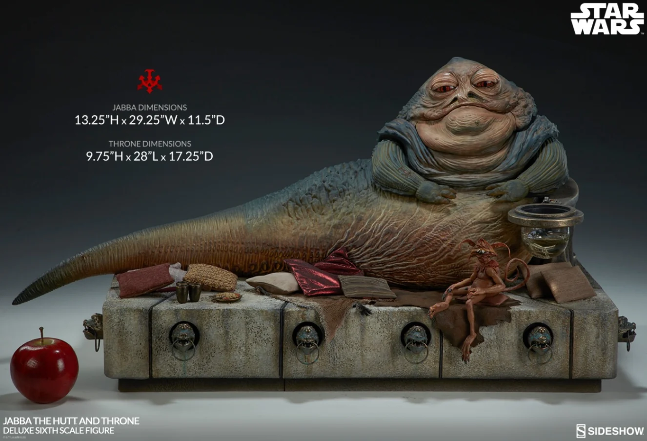 SIDESHOW - Star Wars - 12 inch Action Doll - Jabba and Thrones DeLuxe - Image 12