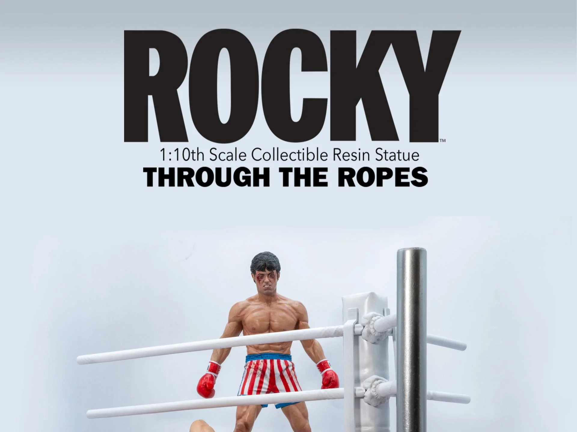SLYSTALLONESHOP - Rocky Over Drago Through The Ropes 1/10 Statue - Image 3