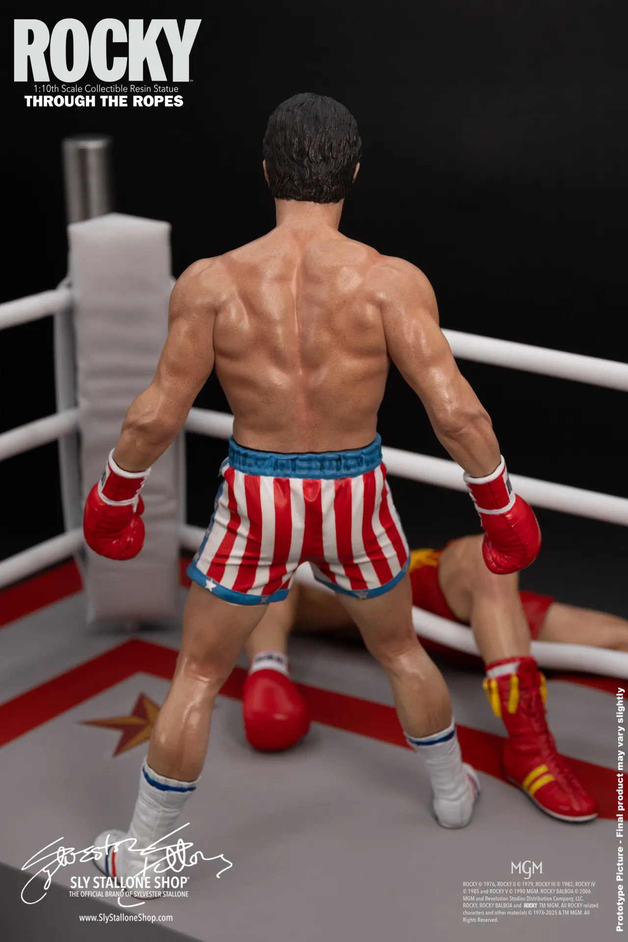 SLYSTALLONESHOP - Rocky Over Drago Through The Ropes 1/10 Statue - Image 7