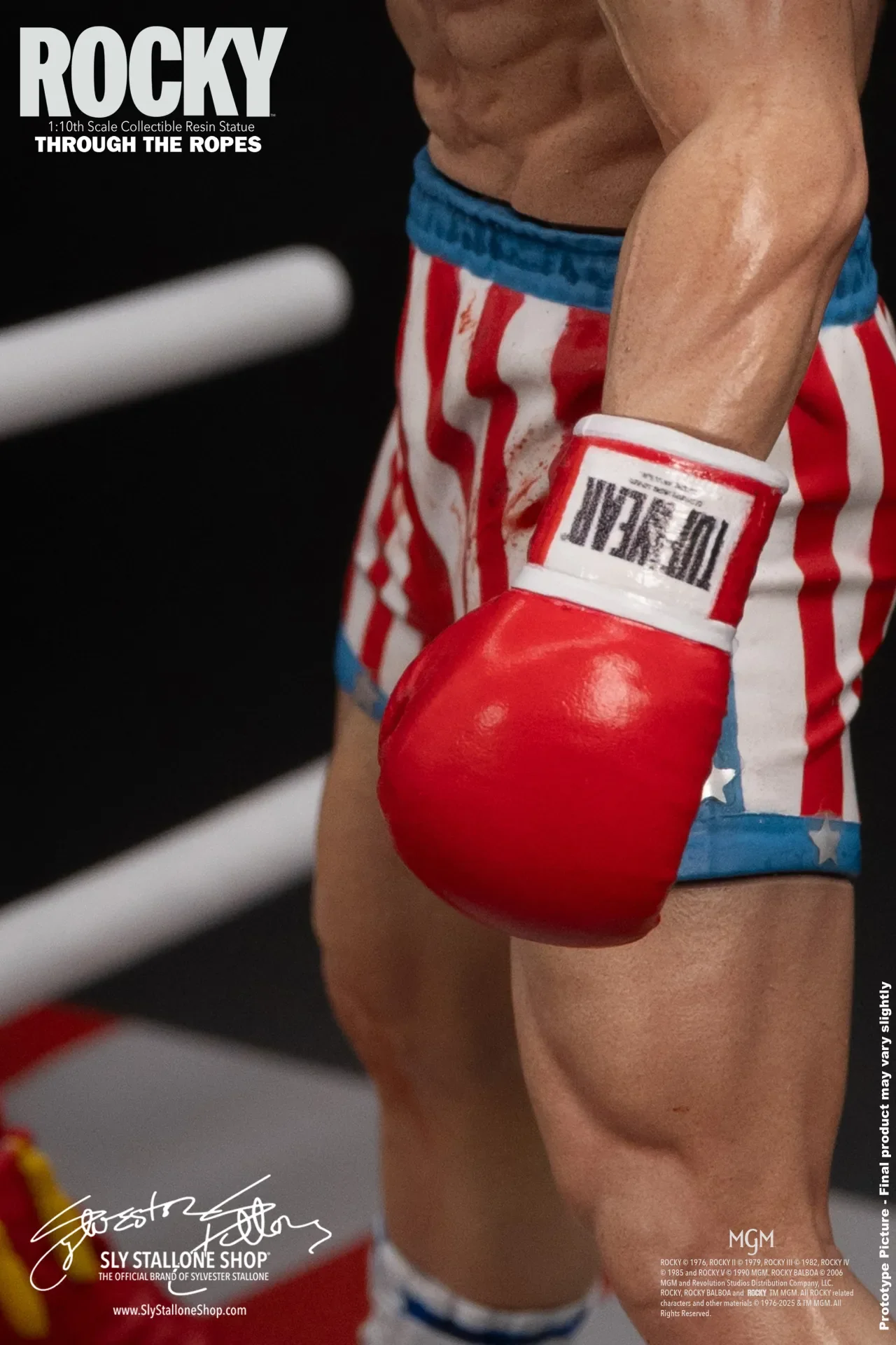 SLYSTALLONESHOP - Rocky Over Drago Through The Ropes 1/10 Statue - Image 8